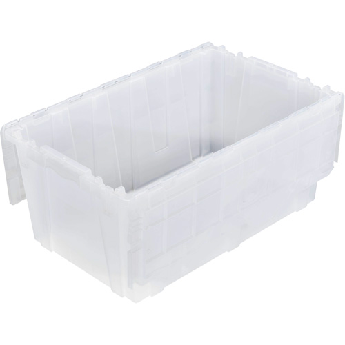FP243C FliPak Nestable Tote, 26.9" x 16.9" x 12.1", Clear Meunier Outillage Industriel