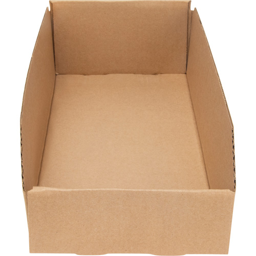 Boîtes profondes en carton ondul&eacute;, 7-3/4" la x 17-1/4" p x 4-1/2" h, Beige Meunier Outillage Industriel