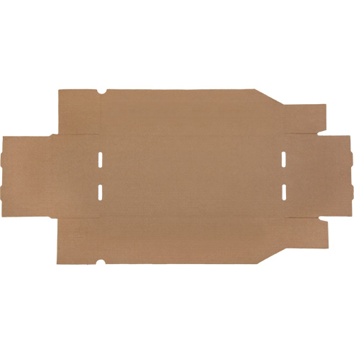 Boîtes profondes en carton ondul&eacute;, 7-3/4" la x 17-1/4" p x 4-1/2" h, Beige Meunier Outillage Industriel
