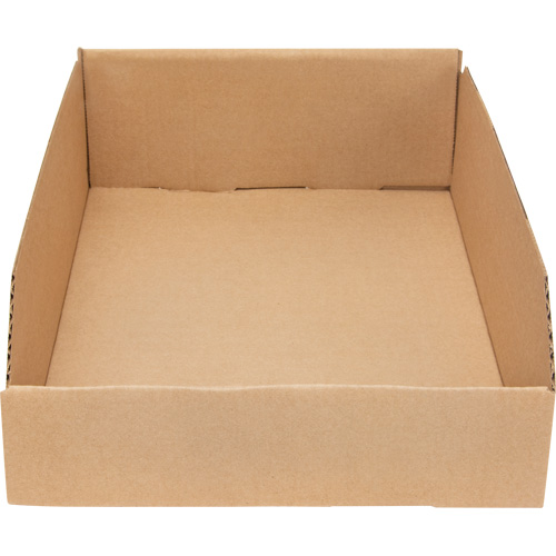 Boîtes profondes en carton ondul&eacute;, 11-3/4" la x 17-1/4" p x 4-1/2" h, Beige Meunier Outillage Industriel