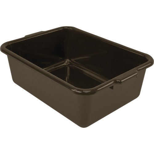All-Purpose Flat-Bottom Storage Tub, 7" H x 15" D x 21" L, Plastic, Brown Meunier Outillage Industriel