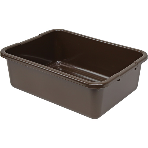 Bac d'entreposage tout usage &agrave; fond rainur&eacute;, 7" ha x 15" p x 21" lo, Plastique, Brun Meunier Outillage Industriel