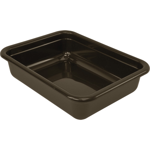 Bac d'entreposage tout usage &agrave; fond plat, 5" ha x 17" p x 22" lo, Plastique, Gris Meunier Outillage Industriel