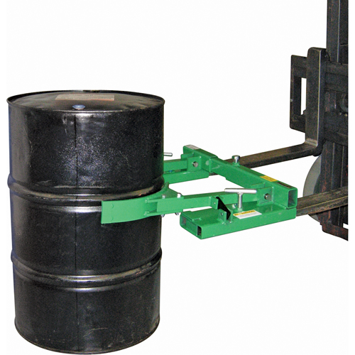 Manipulateur de baril m&eacute;canique Auto-Grip actionn&eacute; par gravit&eacute;, Pour 30 - 85 gal. US (25 - 70 gal. imp.) Meunier Outillage Industriel