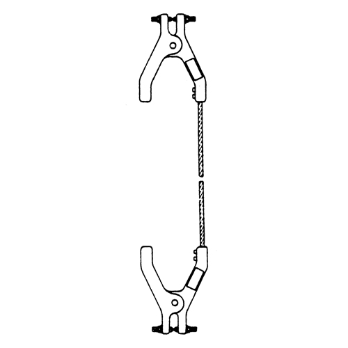 Heavy-Duty Bonding & Grounding Wire Assemblies - Two Hand Clamp Connectors Meunier Outillage Industriel