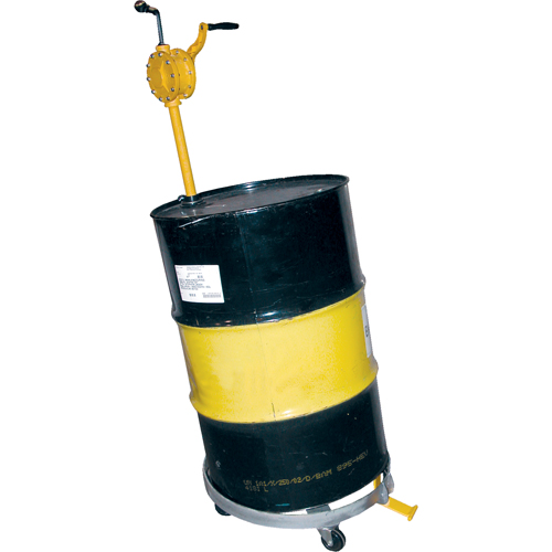 Chariots &agrave; inclinaison pour baril, Acier, Capacit&eacute;e 1200 lb, Diam&egrave;tre 23-1/2", Roue en Fonte Meunier Outillage Industriel
