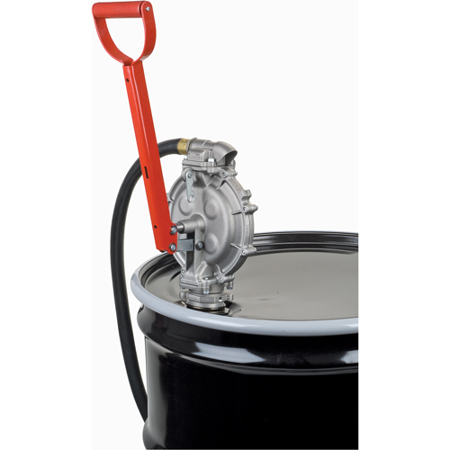 Pompe manuelle, Aluminium/Acier, 25,5 oz/course, Pour barils de 15-55 gal. Meunier Outillage Industriel