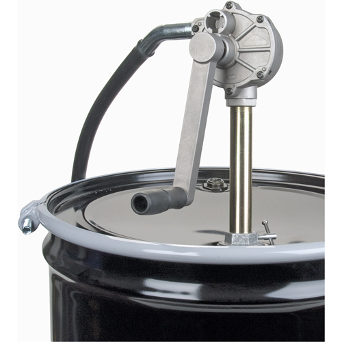 Rotary Type Drum Pump, Aluminum, Fits 15-55 Gal., 6-3/4 oz. per revolution Meunier Outillage Industriel