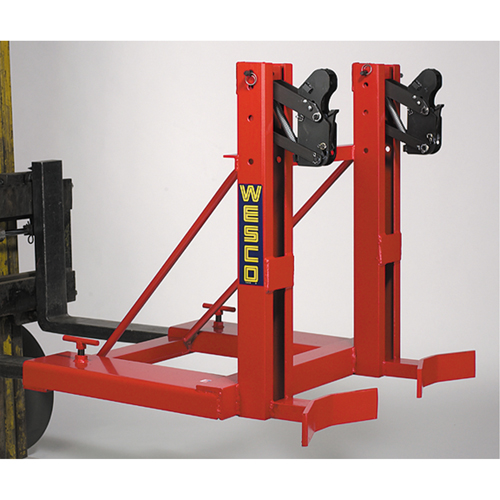Gator Grip Forklift Attachment for Drum Handling, For 30 US Gal. (25 Imperial Gal.) / 50 US Gal. (41.6 Imperial Gal.) / 80 US Gal. (66.6 Imperial Gal.) Meunier Outillage Industriel