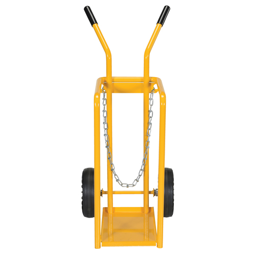 Gas Cylinder Cart, Mold-on Rubber Wheels, 9-13/16" W x 16" L Base, 150 lbs. Meunier Outillage Industriel