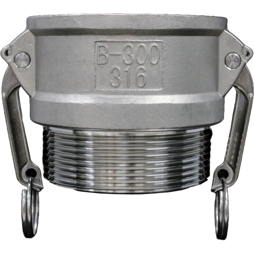 Cam & Groove Coupling, Stainless Steel, Type B, 2-1/2", Male NPT, 150 PSI Meunier Outillage Industriel