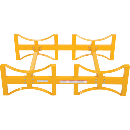 Porte-barils empilable en acier, 2 barils, Capacit&eacute; de 1600 lb, 45-1/2" la x 29-7/8" p x 12-3/4" h Meunier Outillage Industriel