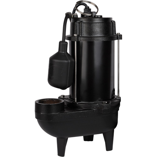 Pompe d'effluent en fonte, 4800 gal./h, 120 V, 7,8 A, 1/2 CV Meunier Outillage Industriel