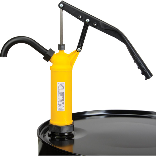 Pompe &agrave; baril de type levier, Polypropyl&egrave;ne, 14 oz/course, Pour barils de 5-55 gal. Meunier Outillage Industriel