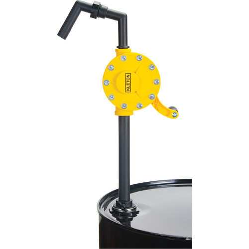 Pompe rotative pour baril, Polypropyl&egrave;ne, Pour capacit&eacute; 15 - 55 gal. US, 8 oz/course Meunier Outillage Industriel