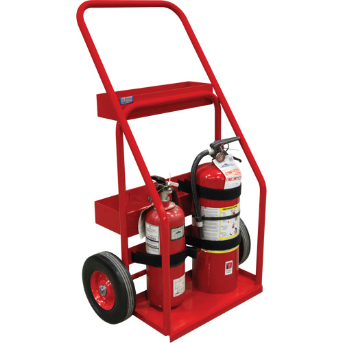 Chariot de prevention d'incendie pour travaux &agrave; chaud, Roues Semi-pneumatique, Base de 17,75" la x 8,9" lo, 100 lb Meunier Outillage Industriel