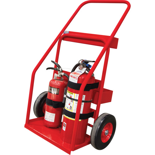 Chariot de prevention d'incendie pour travaux &agrave; chaud, Roues Semi-pneumatique, Base de 17,75" la x 8,9" lo, 100 lb Meunier Outillage Industriel