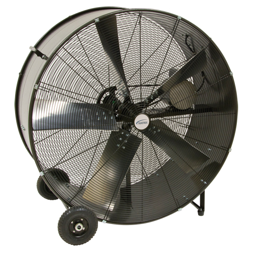 Heavy-Duty Fixed Belt Drive Drum Fan, Industrial, 2 Speed, 42" Diameter Meunier Outillage Industriel