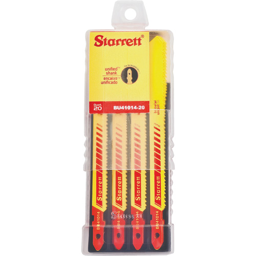 Lames pour scie sauteuse Unified Shank, Bim&eacute;tal, 4" lo, 10-14 dents par pouce Meunier Outillage Industriel