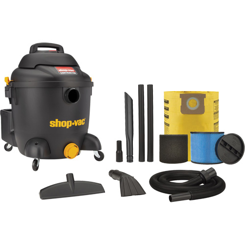 Aspirateur pour atelier, Secs-humides, 4,5 CV, 10 gal. US (37,9 litres) Meunier Outillage Industriel