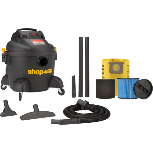 Aspirateur d'atelier s&eacute;rie entrepreneur, Secs-humides, 3,5 CV, 6 gal. US (22,7 litres) Meunier Outillage Industriel