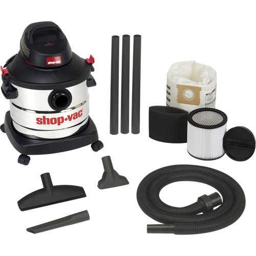 Aspirateur pour atelier, Secs-humides, 6 CV, 8 gal. US (30,3 litres) Meunier Outillage Industriel