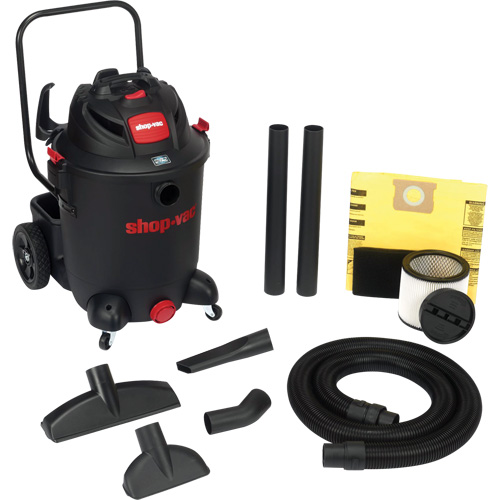 Aspirateur utilitaire pour atelier SVX2 avec chariot, Secs-humides, 6,5 CV, 14 gal. US (53 litres) Meunier Outillage Industriel