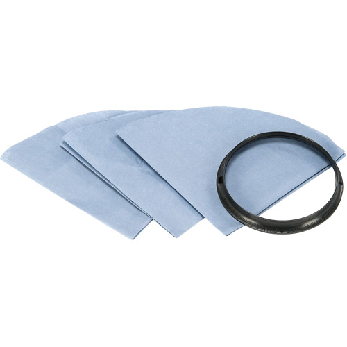 Filtre pour aspirateur sec r&eacute;utilisable avec anneau de montage Meunier Outillage Industriel