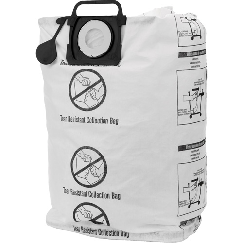 Tear-Resistant Dry Collection Vacuum Bags, 12 - 20 US gal. Meunier Outillage Industriel