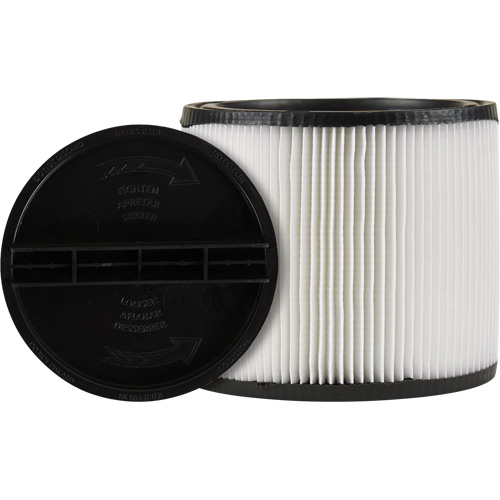 Filtre d'aspirateur, Filtre pour aspirateur, Cartouche, Pour 5 gal. US Meunier Outillage Industriel