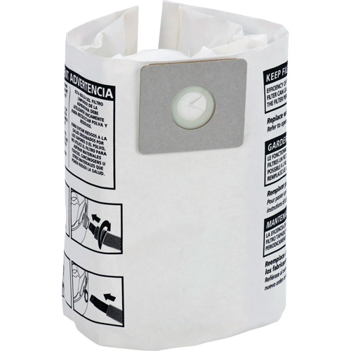 Disposable Dry Filter Bags, 4 US gal. Meunier Outillage Industriel