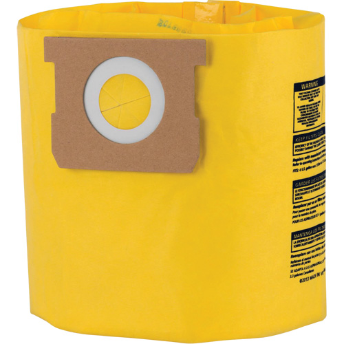 Sacs filtrants jetables &agrave; haute efficacit&eacute; de type D, 4 gal. US Meunier Outillage Industriel