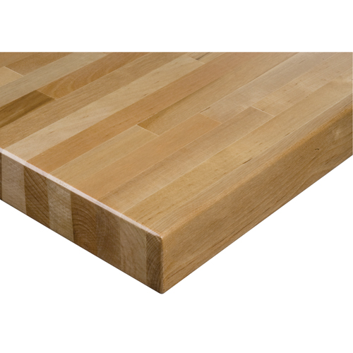 Laminated Hardwood Workbench Top, 72" W x 36" D, Square Edge, 1-3/4" Thick Meunier Outillage Industriel