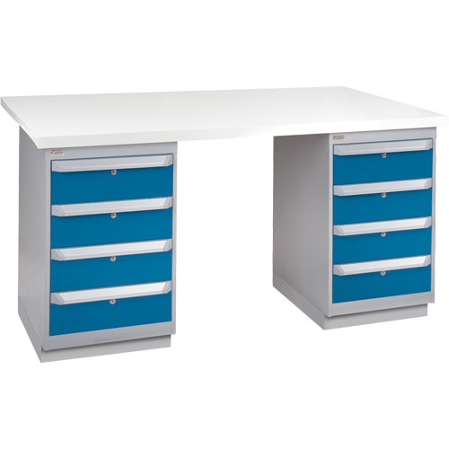 Pre-Designed Workbench, 72" W x 30" D x 34" H, 2500 lbs. Capacity Meunier Outillage Industriel