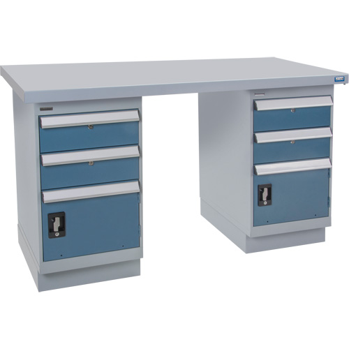 &eacute;tabli pr&eacute;conçu, 60" la x 36" p x 34" h, Capacit&eacute; 2500 lb Meunier Outillage Industriel