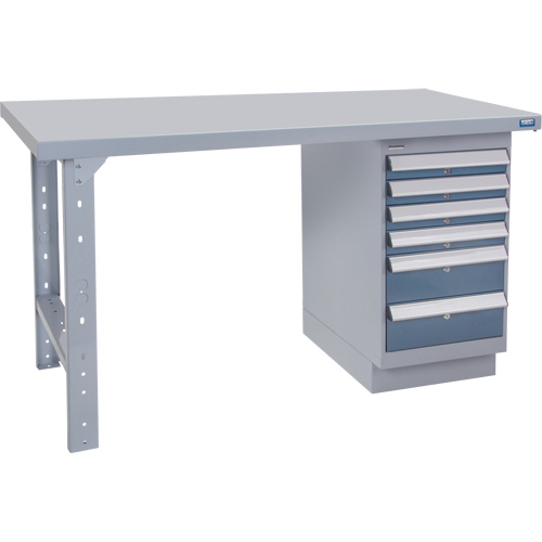 &eacute;tabli pr&eacute;conçu, 60" la x 36" p x 34" h, Capacit&eacute; 2500 lb Meunier Outillage Industriel