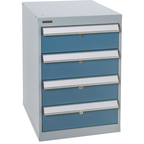 Four-Drawer Pedestal Workbench, 18" W x 21" D x 28" H Meunier Outillage Industriel
