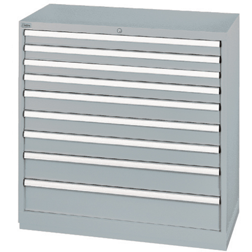 Drawer Cabinets, 9 Drawers, 40-1/4" W x 22-1/2" D x 41-3/4" H, Grey Meunier Outillage Industriel