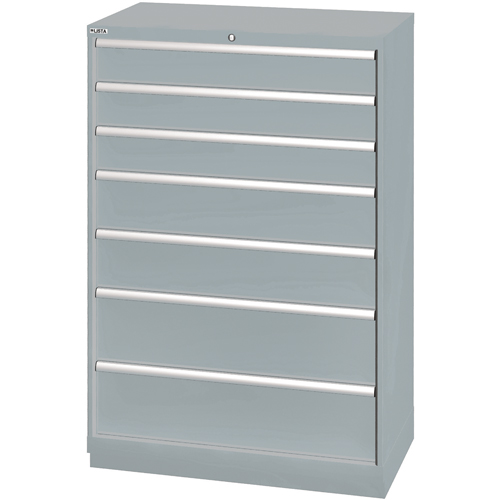 Drawer Cabinets, 7 Drawers, 40-1/4" W x 22-1/2" D x 59-1/2" H, Grey Meunier Outillage Industriel