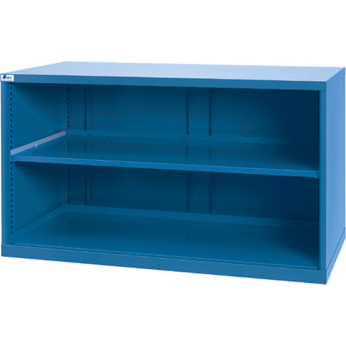 Shelf Cabinets, Steel, 33-1/2" H x 56-1/2" W x 28-1/2" D, Bright blue Meunier Outillage Industriel
