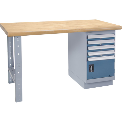 &eacute;tabli, Porte a/combinaison de tiroirs, Cap 2500 lb, 60" la x 36" p, 34" h Meunier Outillage Industriel