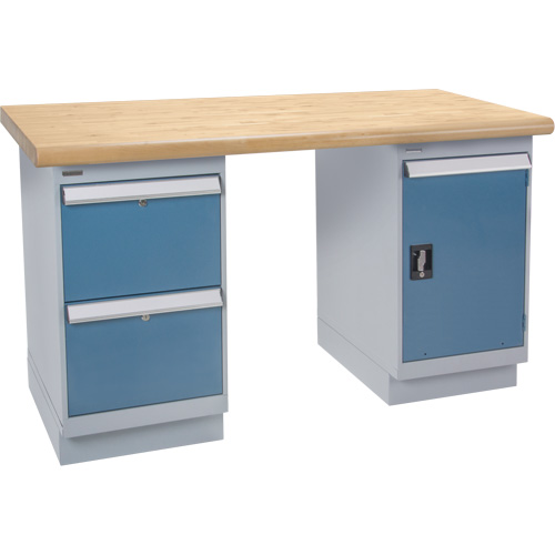&eacute;tabli, Porte & tiroirs, Cap 2500 lb, 72" la x 36" p, 34" h Meunier Outillage Industriel