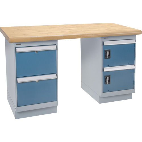 &eacute;tabli robuste, Porte & tiroirs, Cap 1500 lb, 60" la x 36" p, 34" h Meunier Outillage Industriel