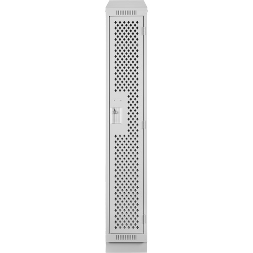 Clean Line Lockers, 12" x 18" x 82", Steel, Grey, Rivet (Assembled), Perforated Meunier Outillage Industriel