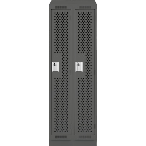 Casiers Clean Line, Bloc de 2, 24" x 18" x 82", Acier, Charbon, Rivet (assembl&eacute;), Perfor&eacute; Meunier Outillage Industriel