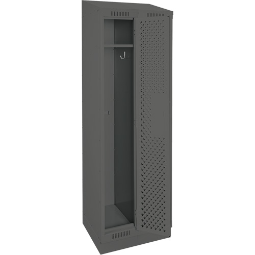 Casiers Clean Line, Bloc de 2, 24" x 18" x 82", Acier, Charbon, Rivet (assembl&eacute;), Perfor&eacute; Meunier Outillage Industriel