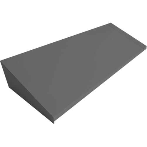 Dessus inclin&eacute; pour casiers robustes enti&egrave;rement soud&eacute; Concorde, Bloc de 4, 18" p x 48" la x 6" ha, Acier Meunier Outillage Industriel