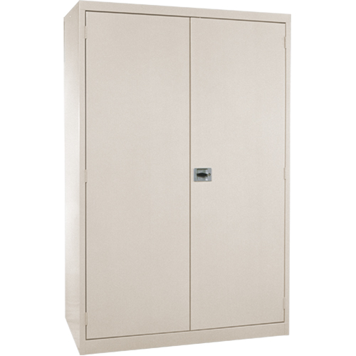 Armoires de rangement Hi-Boy profondes, Acier, 4 Tablettes, 72" h x 36" la x 24" P, Beige Meunier Outillage Industriel