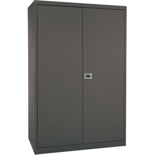 Deep Hi-Boy Storage Cabinet, Steel, 4 Shelves, 72" H x 36" W x 24" D, Charcoal Meunier Outillage Industriel