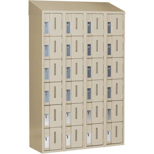 Casiers robustes Concorde, 6 niveaux, Bloc de 4, 48" x 18" x 78", Acier, Beige, Soud&eacute; (assembl&eacute;) Meunier Outillage Industriel